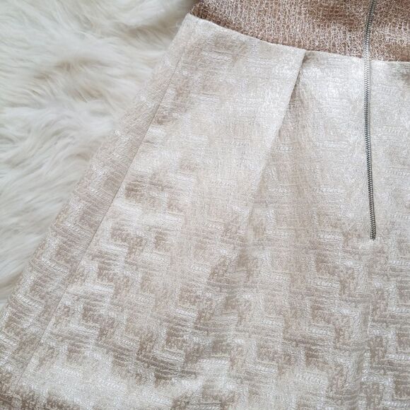 PHOEBE Couture Shimmer Fit Flare Dress - Picture 4 of 8